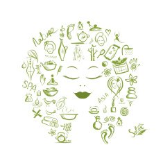 Female head spa concept for your design N4