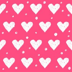 Doodle romantic love seamless pattern background Hand drawn simple illustration N2