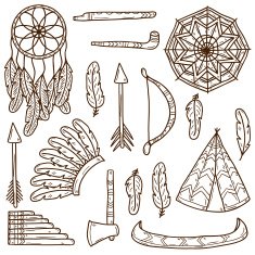 Injun hand drawn icons