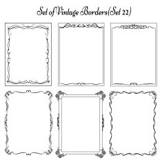 Set of Vintage decorative Frames N3