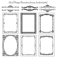 Set of Vintage decorative Frames N4