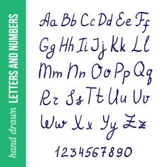 Hand drawn font