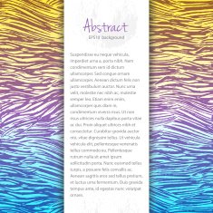 Ink hand drawn abstract lines vector background
