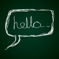 Simple doodle of a hello