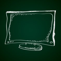 Simple doodle of a television N2