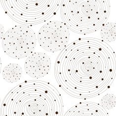 Seamless hand-drawn pattern with gray spirals Vector illustrati