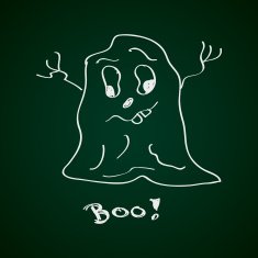 Simple doodle of a ghost N2
