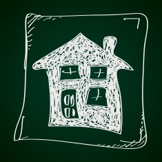 Simple doodle of a house