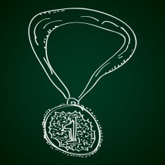 Simple doodle of a medal