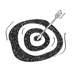 Simple doodle of a target