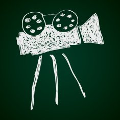 Simple doodle of a film camera N2
