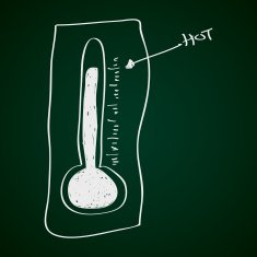 Simple doodle of a thermometer N2