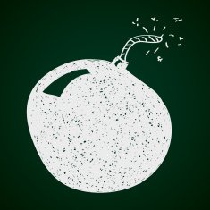 Simple doodle of a bomb N2