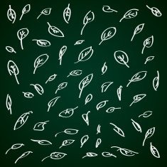 Simple doodle of some leaves