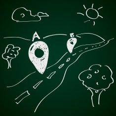 Simple doodle of a location pin