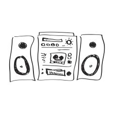 Simple doodle of a hifi N2