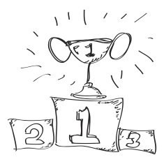 Simple doodle of first place N2