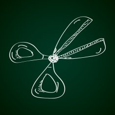 Simple doodle of a pair scissors