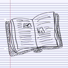 Simple doodle of a book N3