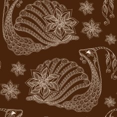 Seamless pattern of cartoon snails vector background Henna Meh N2