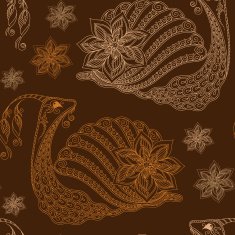 Seamless pattern of cartoon snails vector background Henna Meh N3