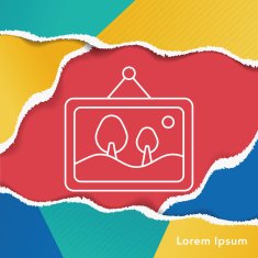 photo line icon