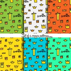 Crowns patterns background
