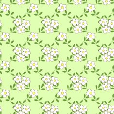 Seamless pattern with bouquets of flowers cartoon N3