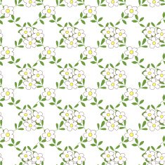 Seamless pattern with bouquets of flowers cartoon N8