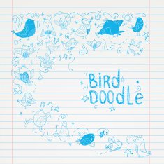 Bird doodle set vector illustration N2