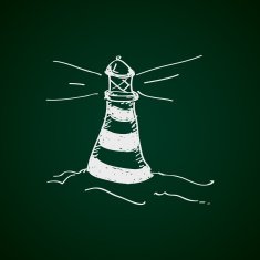 Simple doodle of a lighthouse