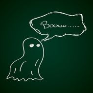 Simple doodle of a ghost N3