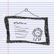 Simple doodle of a certificate N3