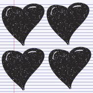 Simple doodle of a heart N2