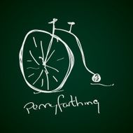 Simple doodle of a bicycle