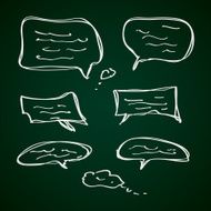 Simple doodle of some speech bubbles N2