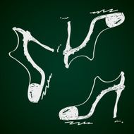 Simple doodle of a ladies shoe
