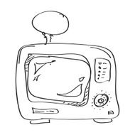 Simple doodle of a TV N2