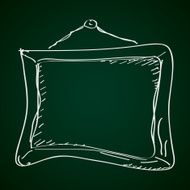 Simple doodle of a picture frame