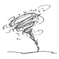Simple doodle of a tornado N2