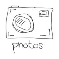 Simple doodle of a camera
