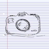 Simple doodle of a camera N2