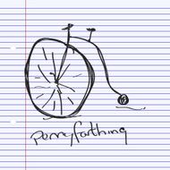 Simple doodle of a bicycle N3