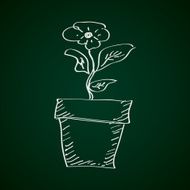 Simple doodle of a plant N2