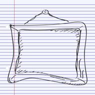 Simple doodle of a picture frame N2