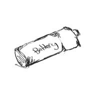 Simple doodle of a battery