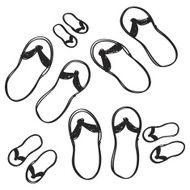 Simple doodle of a flip flop N3