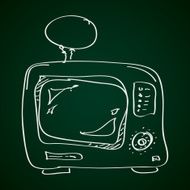Simple doodle of a TV N3