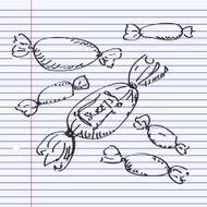 Simple doodle of some sweets N2
