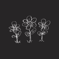 Simple doodle of a flower N2